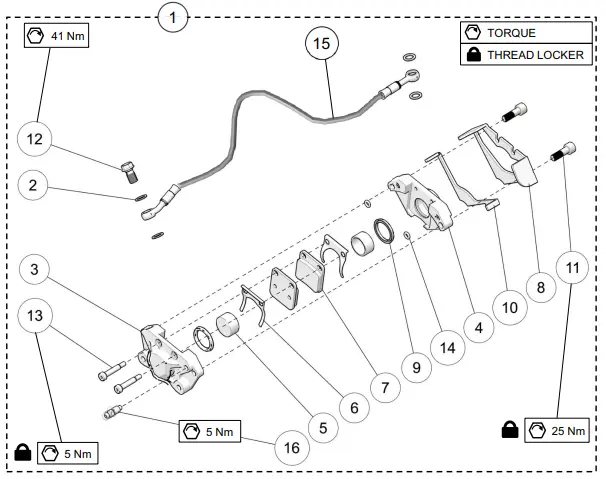 Brake Caliper Assembly Skinny