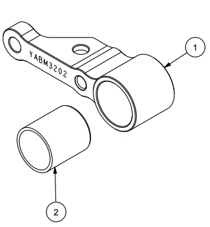 [YABM3202] Bike mount - LH adaptor assy