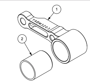 [YABM3203] Bike mount - RH adaptor assy