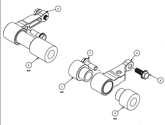 [YABM3229] Bike mount adaptor kit