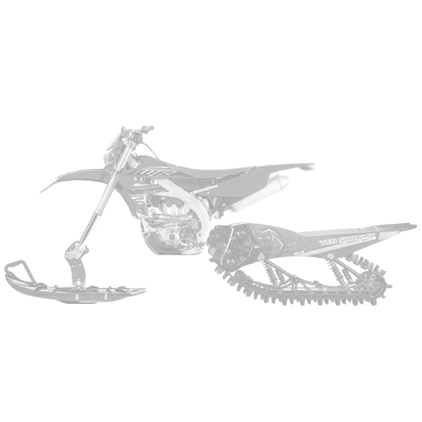 126" Yeti Kit (INTL) (Beta, 250, CRF L, 2003-2005, Short, YETI SnowMX Ski, ONE, Standard, Black Handle, Black Ski Board, Black Bumper, White Graphic, Clear Gear, Black Rail, No Cargo Rack, No Freewheel, No)