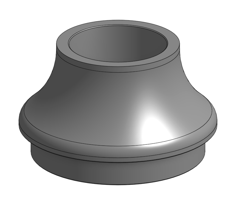 Ski Upright, T-Bushing - RH