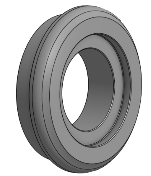 Ski Upright, T-Bushing - RH