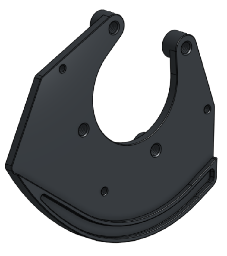 Nut plate, drive - Black