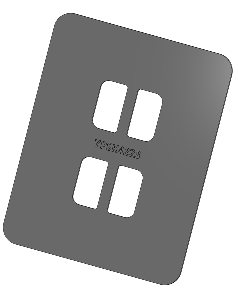 [YPSK4223] PLATE MNT. TOP SKI RUBBER