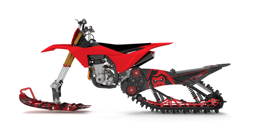 YETI SnowMX 120FR (Beta, 250, CRF L, 2003-2005, ELKA 3 Skid, YETI SnowMX Ski, Standard Carbon Spindle, Standard, Standard, Black Handle, Black Ski Board, Black Bumper, White Graphic, Clear Gear, Black Rail, No Cargo Rack, No, No, No Tunnel Bag, Soft Strut, No)