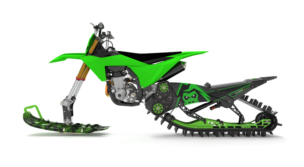 YETI SnowMX 126MT (Beta, 250, CRF L, 2003-2005, Short, ELKA 3 Skid, YETI SnowMX Ski, Standard Carbon Spindle, Standard, Black Handle, Black Ski Board, Black Bumper, White Graphic, Clear Gear, Black Rail, No Cargo Rack, No, No, No Tunnel Bag, Soft Strut, No)