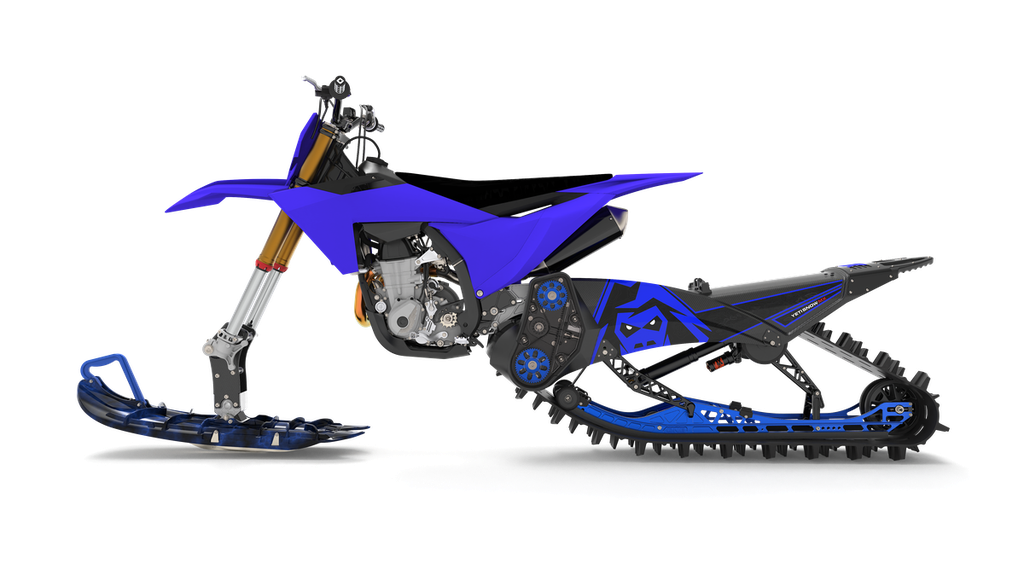YETI SnowMX 129FR (Beta, 250, CRF L, 2003-2005, Short, ELKA 3 Skid, YETI SnowMX Ski, Standard Carbon Spindle, Standard, Standard, Black Handle, Black Ski Board, Black Bumper, White Graphic, Clear Gear, Black Rail, No Cargo Rack, No, No, No Tunnel Bag, Soft Strut, No)