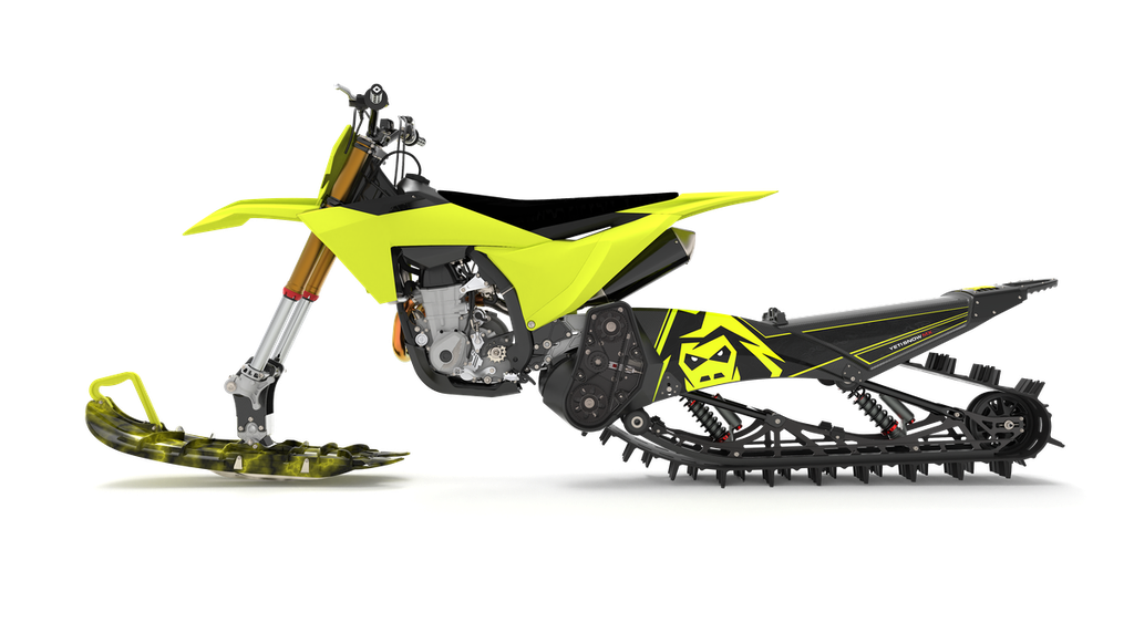 YETI SnowMX 129NXG (Beta, 250, CRF L, 2003-2005, ELKA 3 Skid, YETI SnowMX Ski, Short Carbon Spindle, Standard, Standard, Black Handle, Black Ski Board, Black Bumper, White Graphic, Clear Gear, Black Rail, No Cargo Rack, No, No, No Tunnel Bag, Soft Strut)