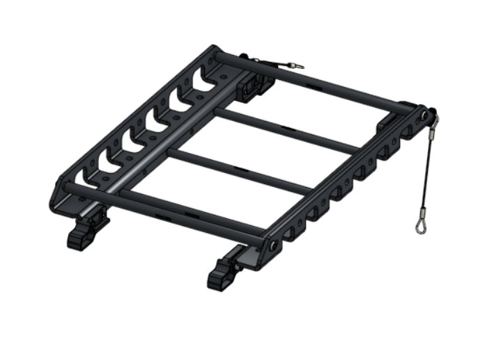 CARGO RACK ALUMINUM SHORT NO MOUNTS