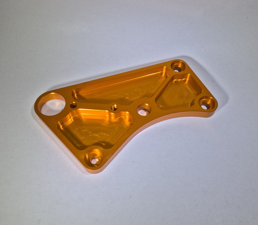 Bike mount plate, LH, 2.2 10mm - Orange