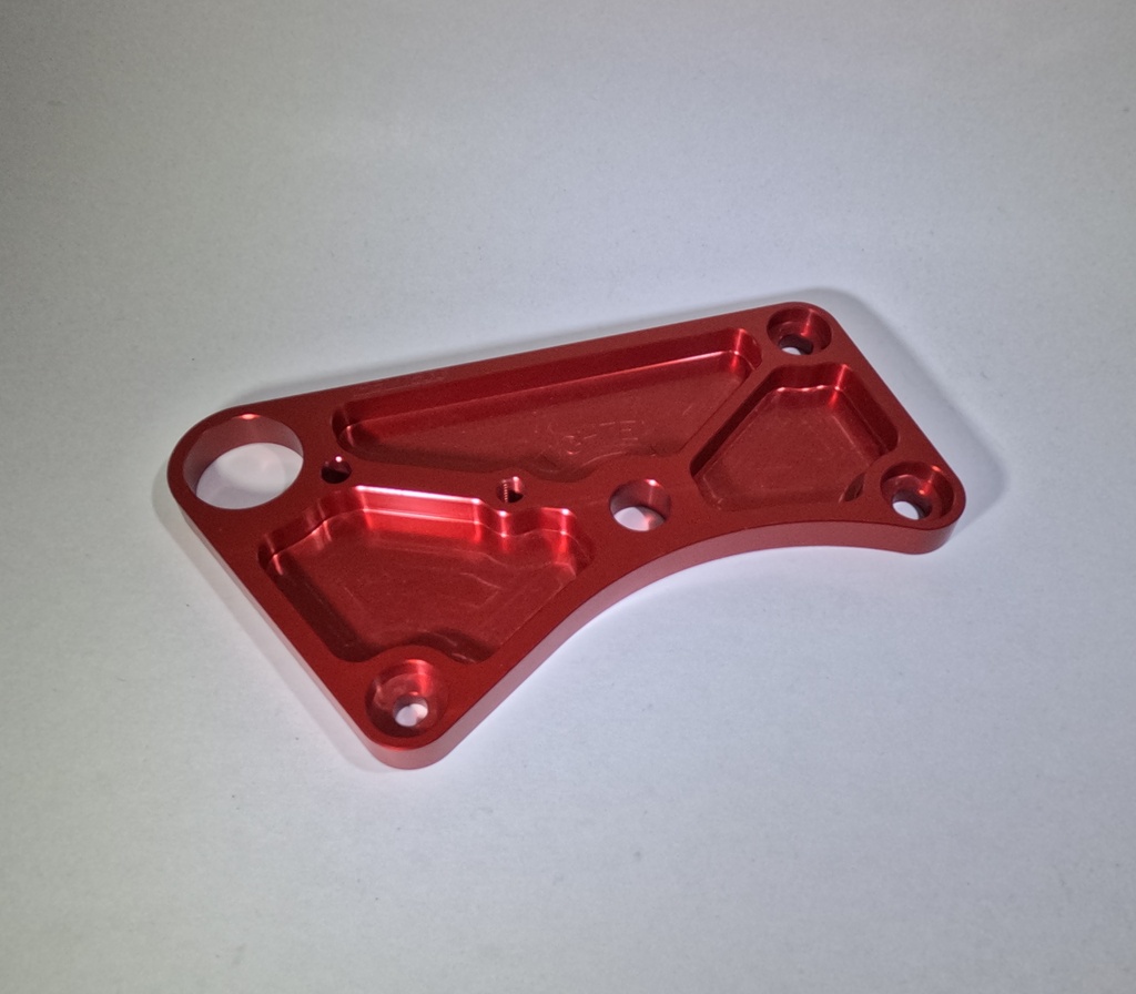 [YPBM1833RD] Bike mount  plate, LH, 2.2 10mm - Red