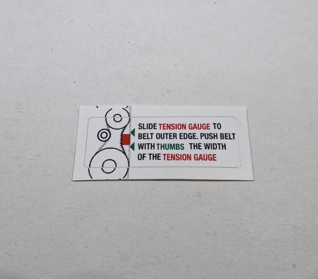 Decal, syncrodrive deflection