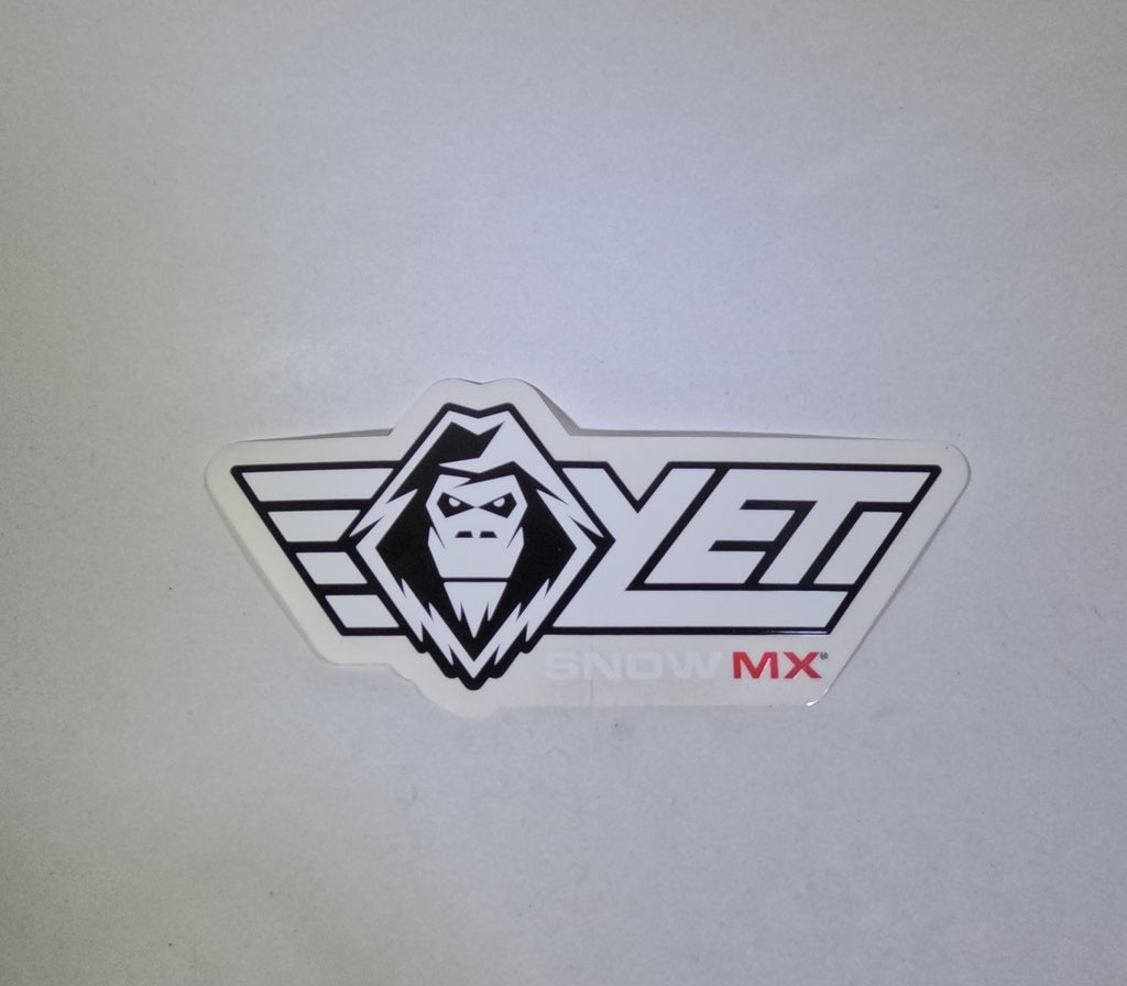 YETI sticker CLEAR - 4"x8"