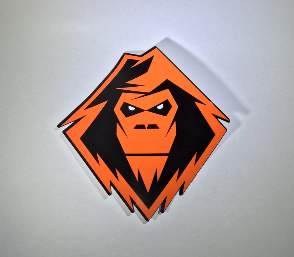 [YPDC1901OR] Decal YETI head - Orange