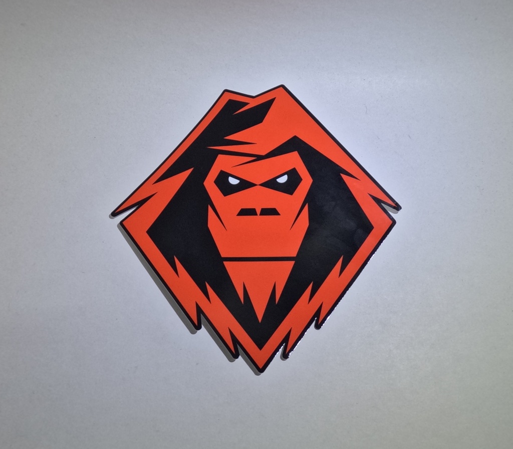 [YPDC1901RD] Decal YETI head - Red