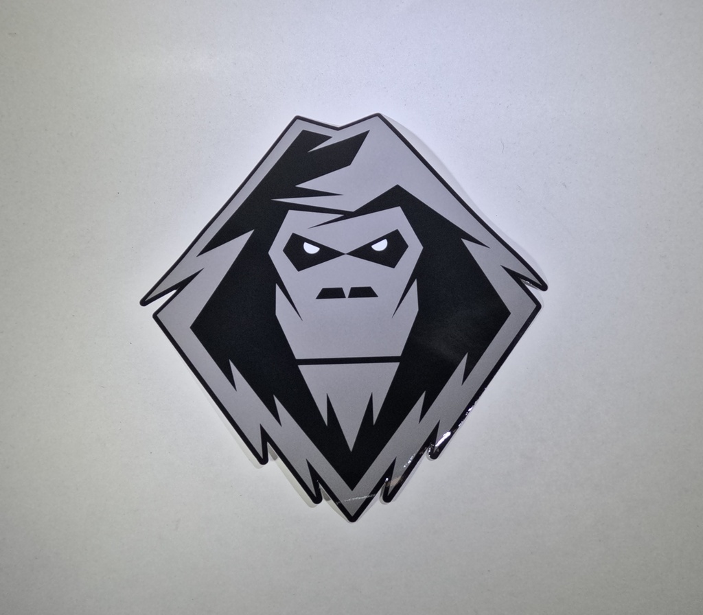 [YPDC1901SR] Decal YETI head - Silver