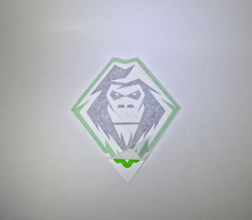 [YPDC3181GN] Decal, YETI top - Green