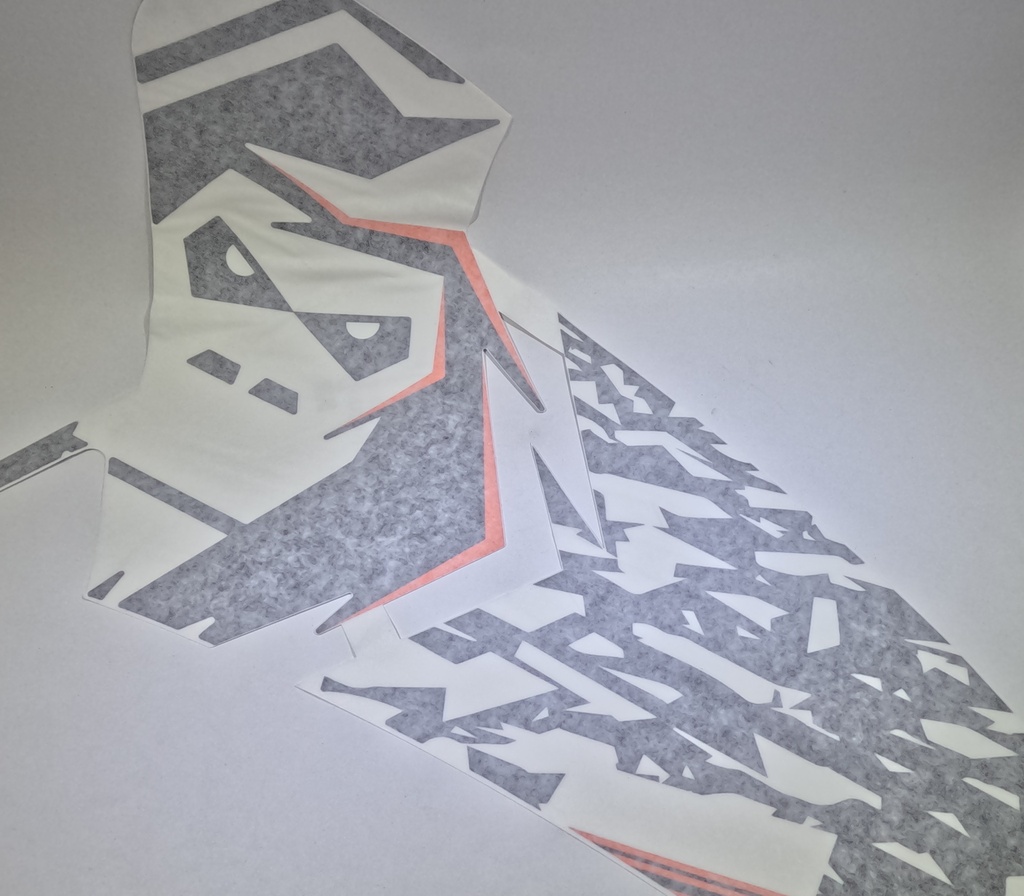 [YPDC3409OR] Decal - YETI Face LH - Orange