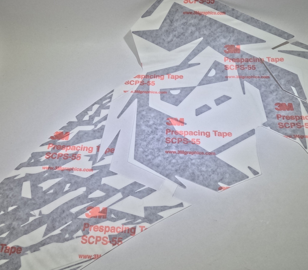 [YPDC3412WT] Decal - YETI Face RH - White