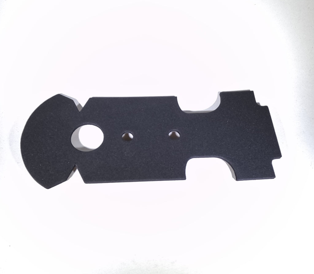 Foam rubber brake shield