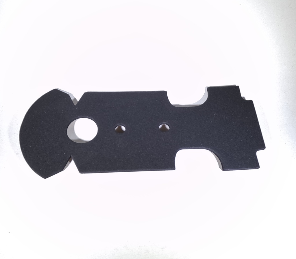 Foam rubber brake shield