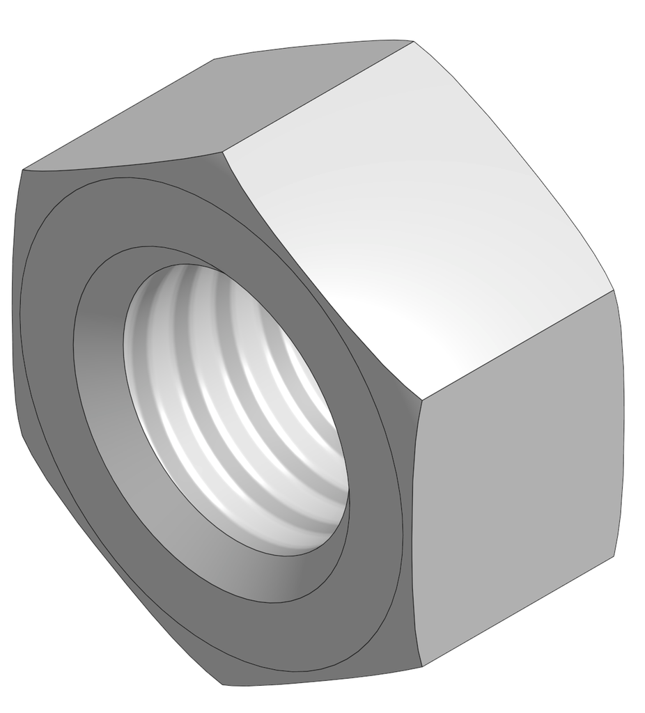 HN, M8-1.25, 12mm Hex