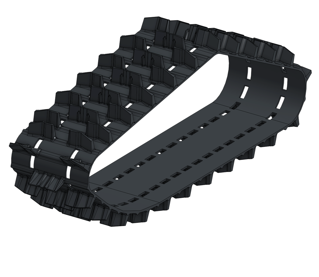 [1093-00-9460] Track, Yeti 120FR (9460S)2.86"-Pitch/2.6"-Paddle/Narrow Rail