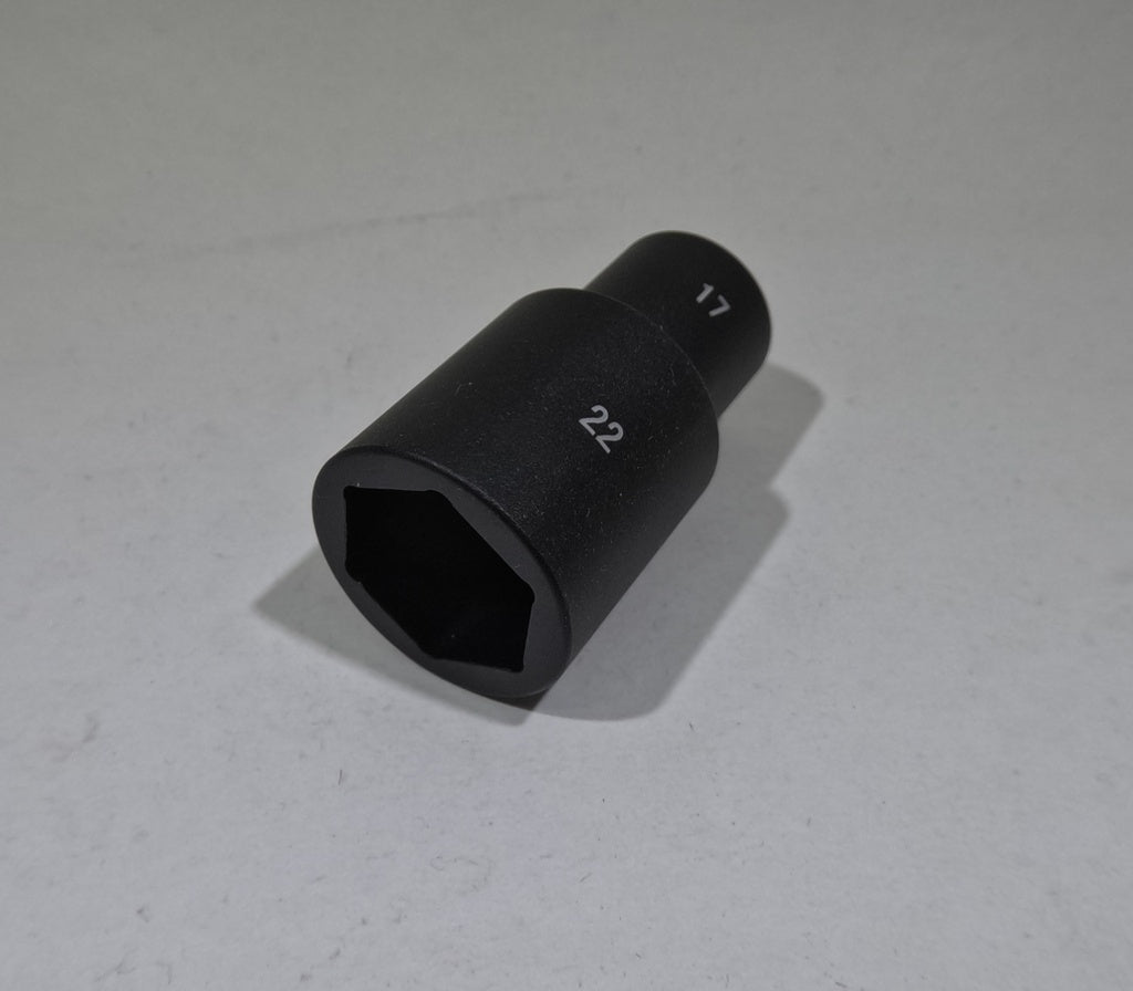 Socket, eccentric nut, 22mm-17mm