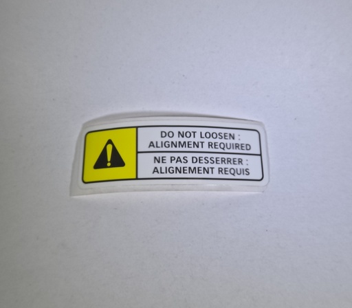 [1083-00-0067] Sticker - Do not loosen