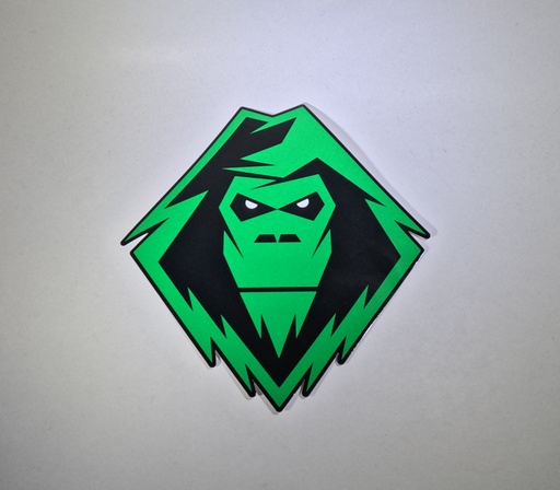 [YPDC1901GN] Decal YETI head - Green