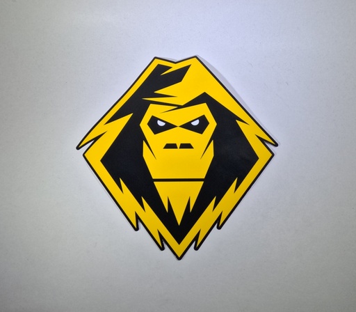 [YPDC1901YL] Decal YETI head - Yellow